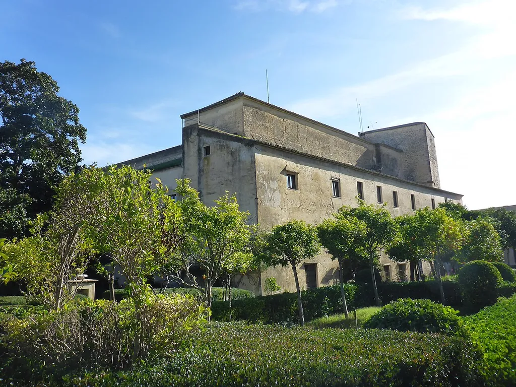 Jardines del Palacio de los Enríquez de Ribera en Bornos (Andalucía, España)