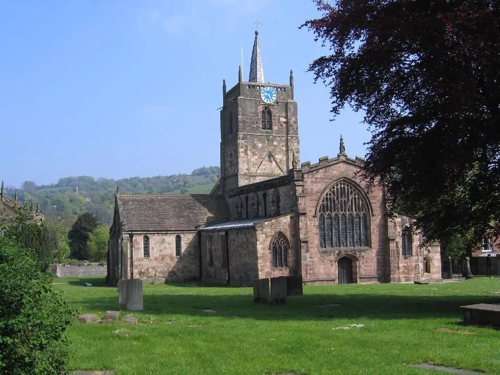 St Mary's Church, Wirksworth, Derbyshire. Taken mid-afternoon from the north west
