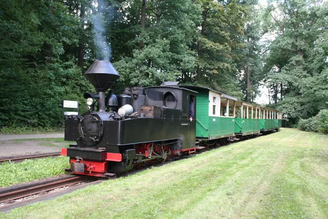Narrow gauge train at Bad Muscau