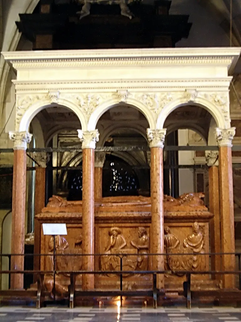 Tomb monument of Jogaila (Władysław II Jagiełło) in the Wawel Cathedral.