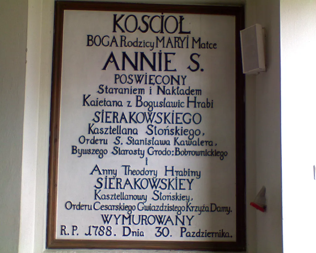 zespół kościoła par. p.w. św. Anny, 1787: kościół; kostnica; cmentarz przykościelny; ogrodzenie z bramą Bobrowniki, Gmina Bobrowniki