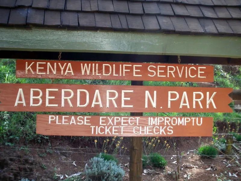 Aberdare National Park entrance (Kenya)