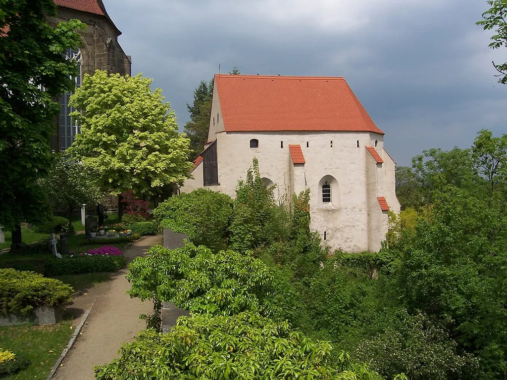 The catechism church Kamenz, Upper Lusatia, Germany is a former fortified church.