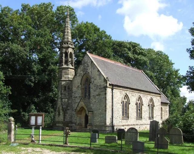 St Paul's Church, Kexby, North Yorkshire, England.Nestles back from the A1079 road in a cul - de - sac on the left if travelling in an easterly direction.