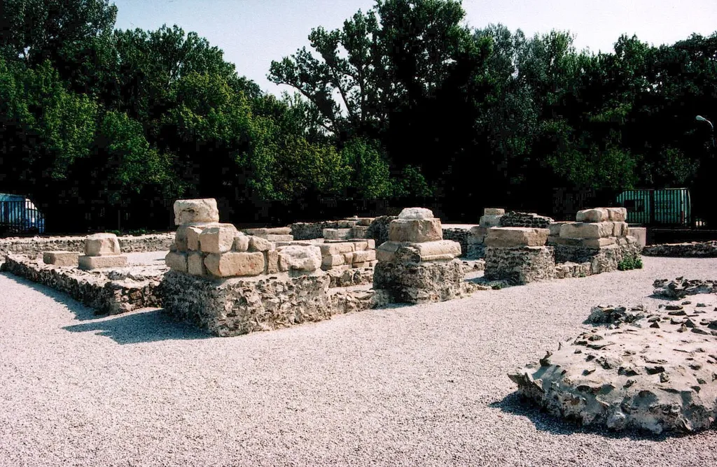 Gerulata (Bratislava - Rusovce / Oroszvár / Karlburg). Ruins of Roman military camp.