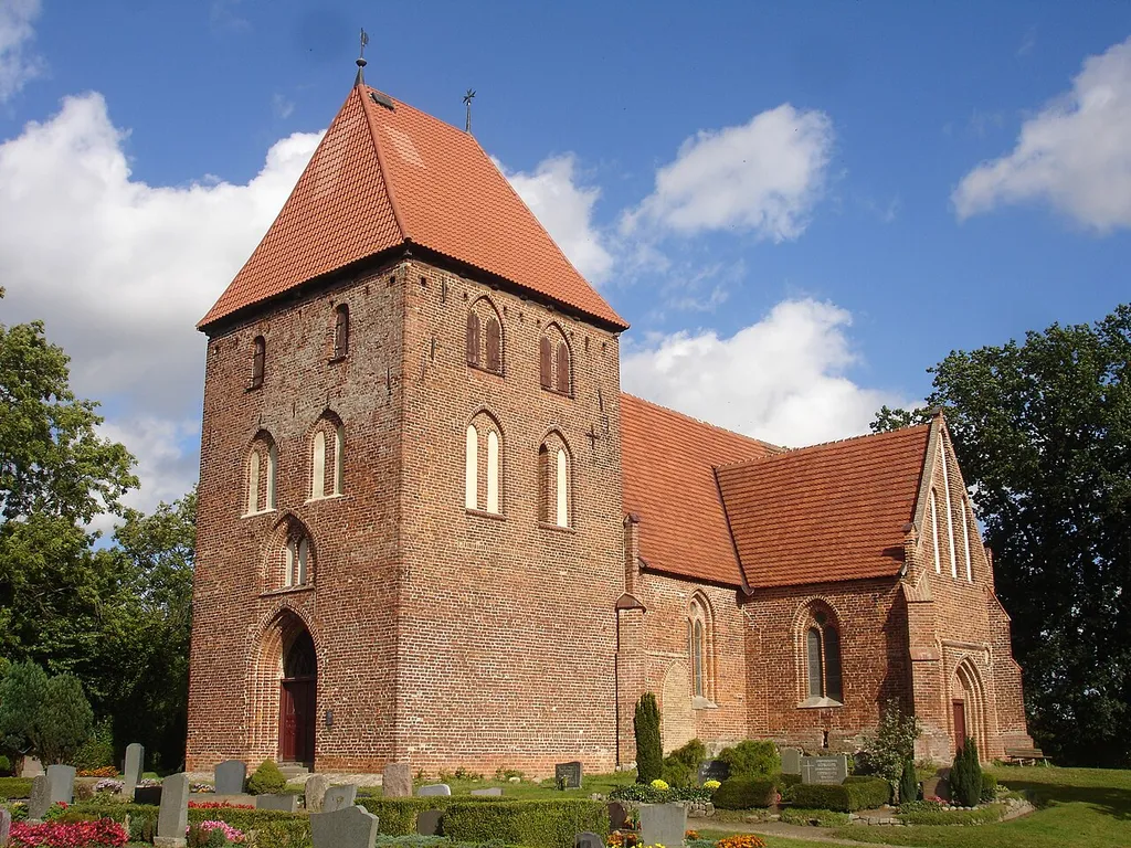 Church in Groß Eichsen, district Nordwestmecklenburg, Mecklenburg-Vorpommern, Germany