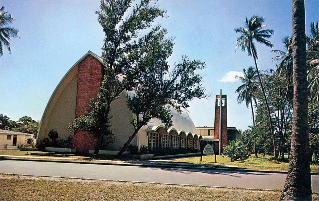 Photomechanical print (postcard) : halftone, colored Divided back The architects were W. Fritz Schmidt and Gwen McDade of San Juan.
