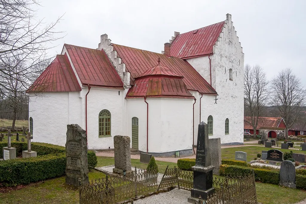 Gryts kyrka utanför Knislinge i Östra Göinge kommun.