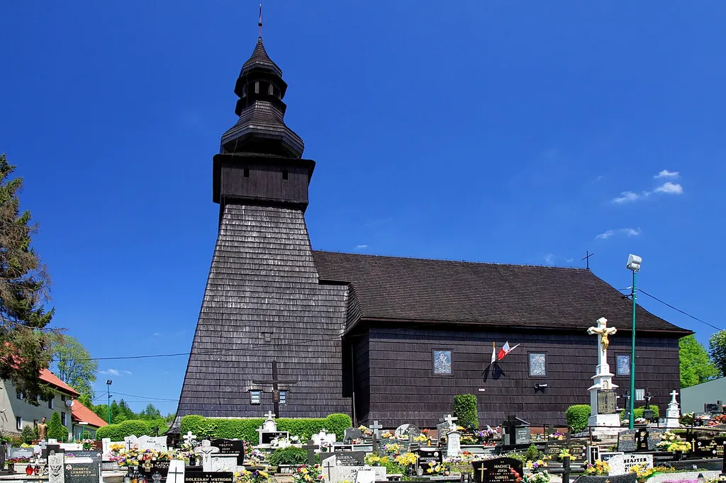 Kończyce Wielkie, Saint Michael Archangel parish church, build in 1771