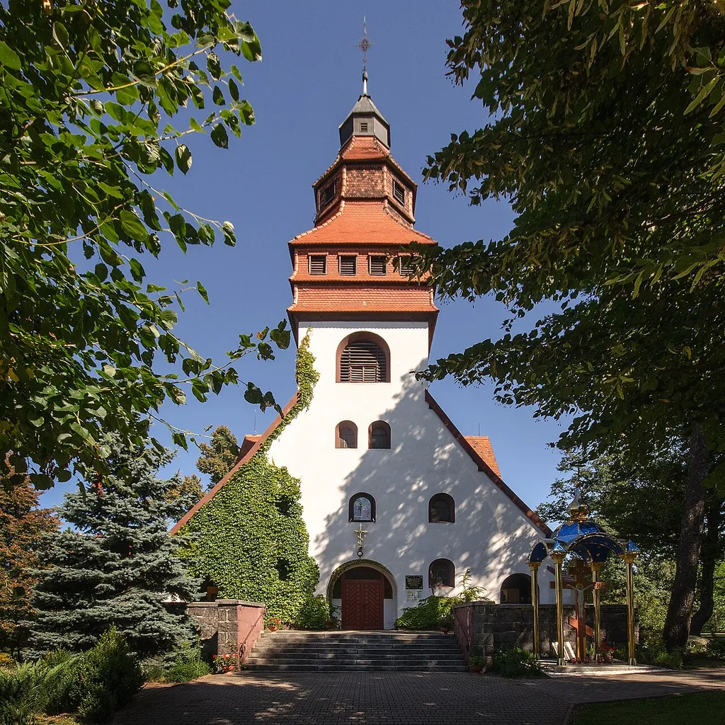 Malczyce, kościół ewangelicki, ob. prawosławny p.w. Zwiastowania NMP, 1907