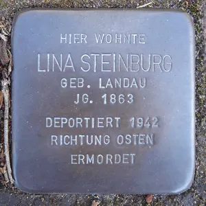 Stolperstein dedicated to Lina Steinburg