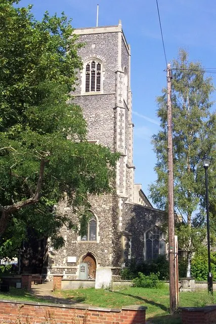 St Clement's parish church, Church Lane, Ipswich, Suffolk, seen from the west. Now redundant.
