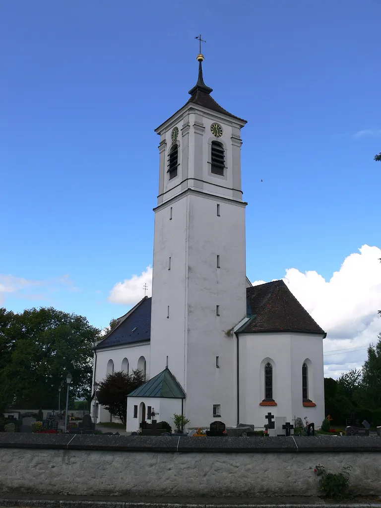 Katholische Pfarrkirche St. Walburga und St. Ottilia, Gornhofen, Ortschaft Eschach, Stadt Ravensburg