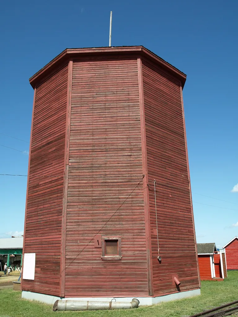 MacGregor Canadian Pacific Railway Water Tower taken in the Thresherman's Reunion Agricultur Machinary Show Manitoba Agricultural Museum Austin Manitoba Canad