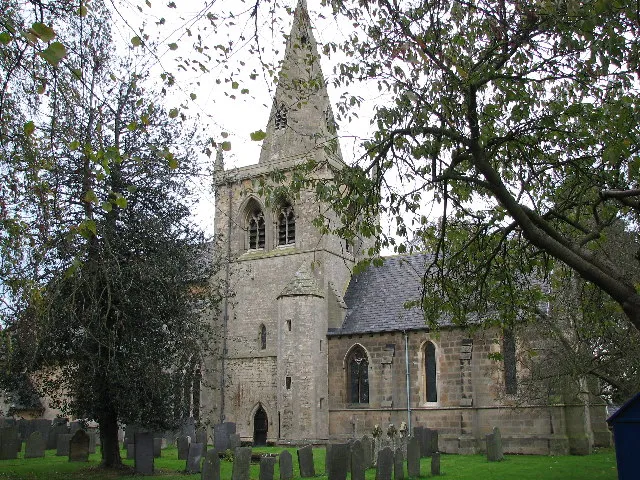 Saint John Of Beverley Church, Whatton. In 1808 the south transept was destroyed. The chancel was rebuilt 3ft shorter in 1846. Tower rebuilt in 1870 as it was in a dangerous condition.