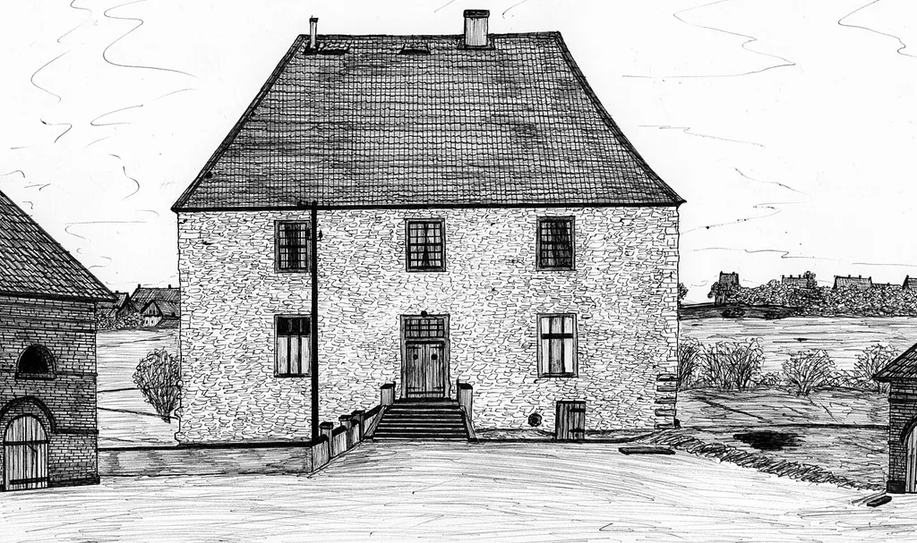 Das Wasserschloss Haus Heithoff. Abgerissen 1972-1973.