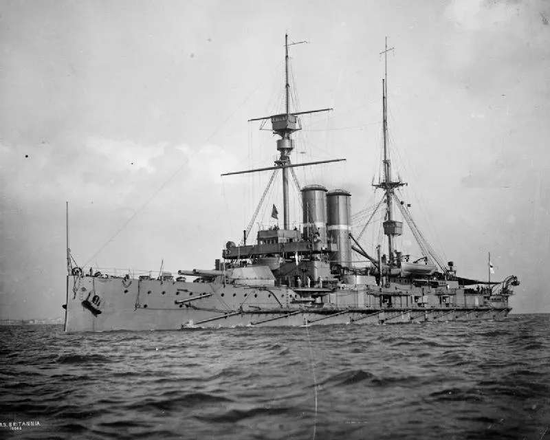 British battleship HMS BRITANNIA.