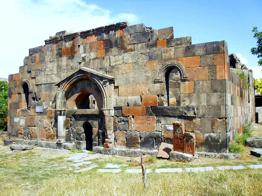 Front facade of Avan Church
