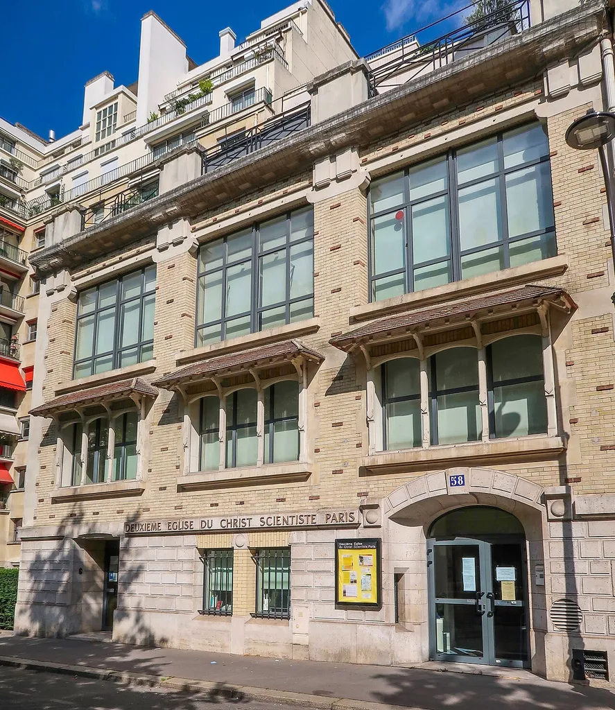 Deuxième église du Christ scientiste, 58 boulevard Flandrin (Paris, 16e).