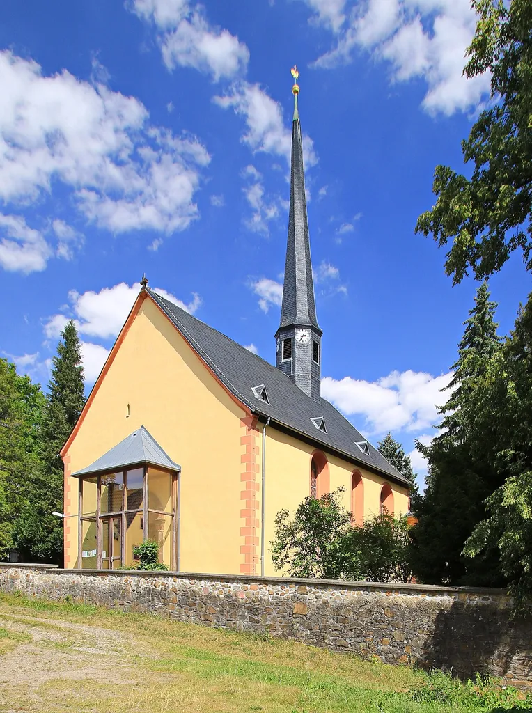 Kirche in Rochsburg, Sachsen.