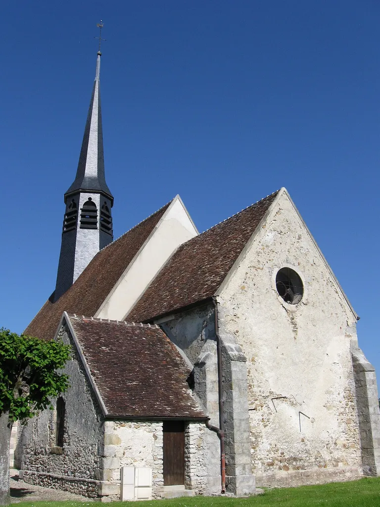 Église Sainte-Geneviève de Mouy-sur-Seine. (département de la Seine-et-Marne, région Île-de-France).