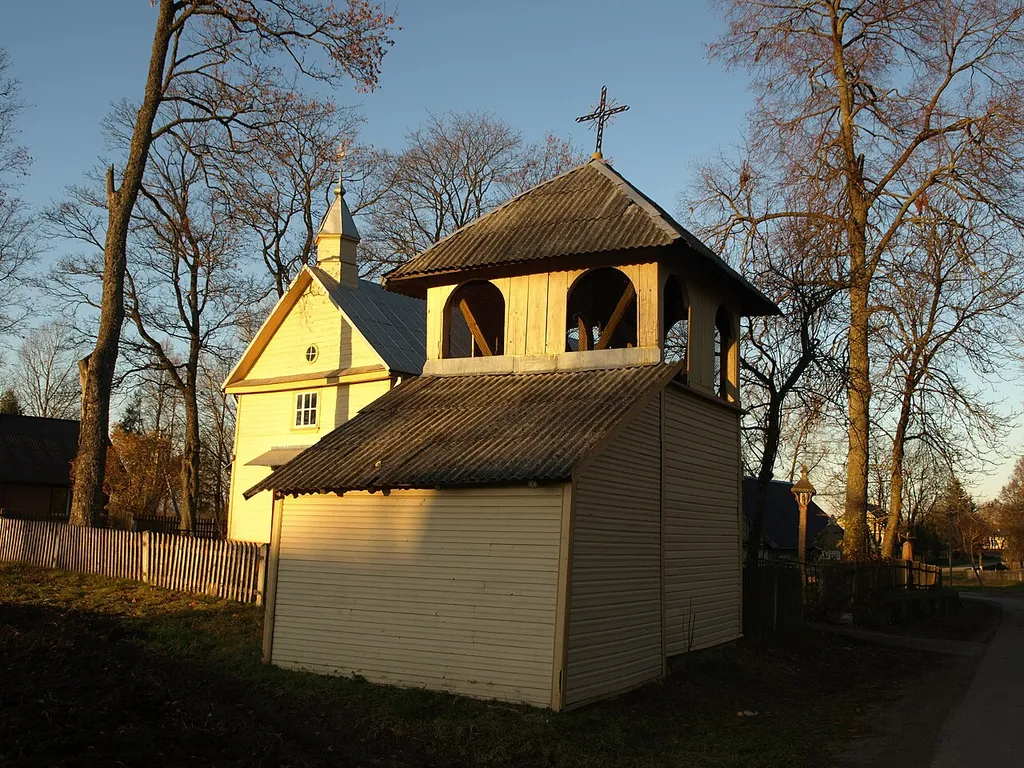 Zibalai church bell tower, Širvintos district, Lithuania