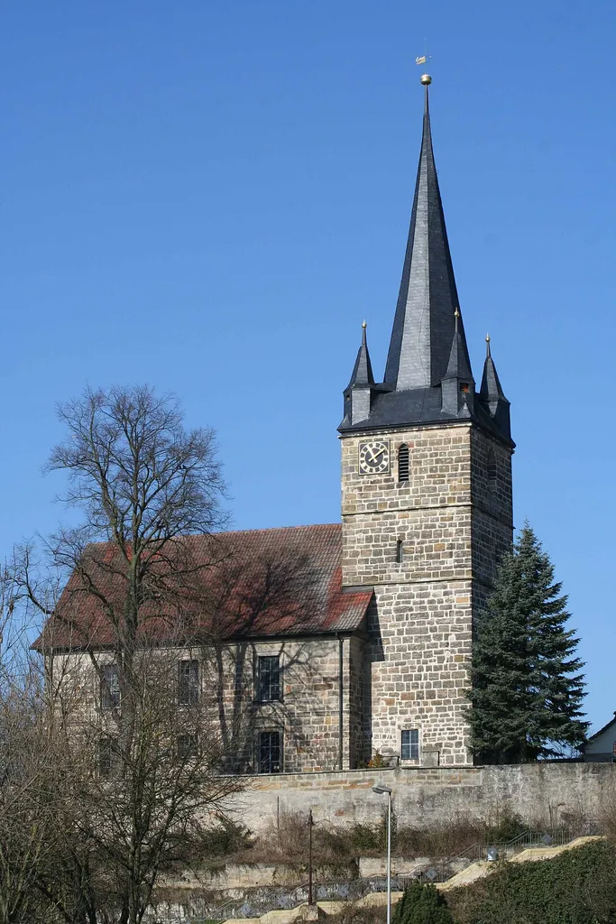 ev. Kirche Scherneckevangelische Kirche in Scherneck, Gemeinde Untersiemau, Landkreis Coburg