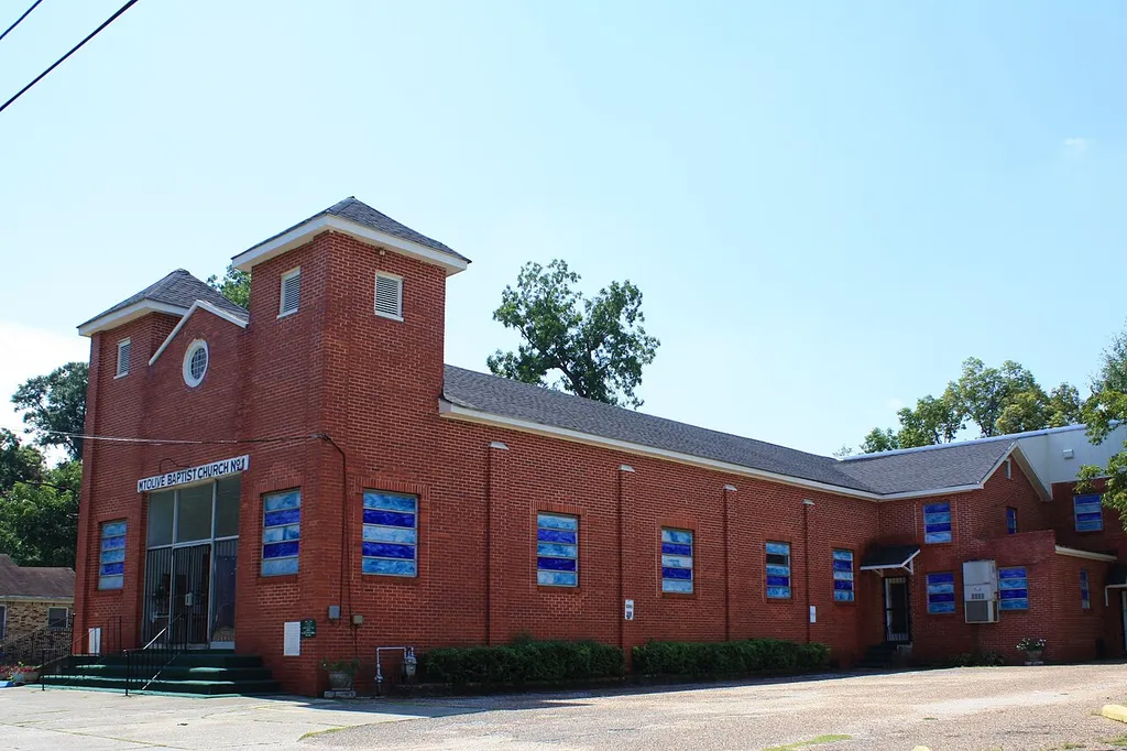 Mt. Olive Missionary Baptist Church No.1 at 409 Lexington Avenue in Mobile, Alabama. On the National Register of Historic Places.