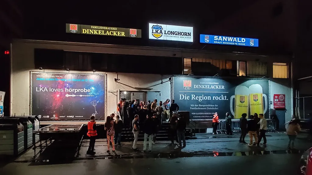 Haupteingang des LKA Longhorn in Stuttgart.