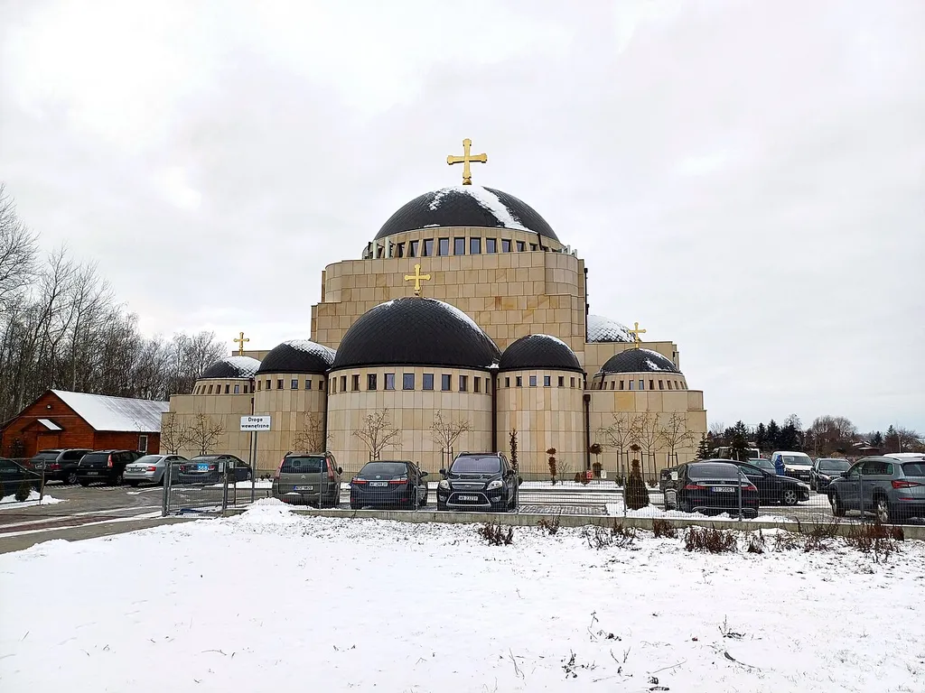 Hagia Sophia Orthodox church in Warsaw as seen from Puławska Street
