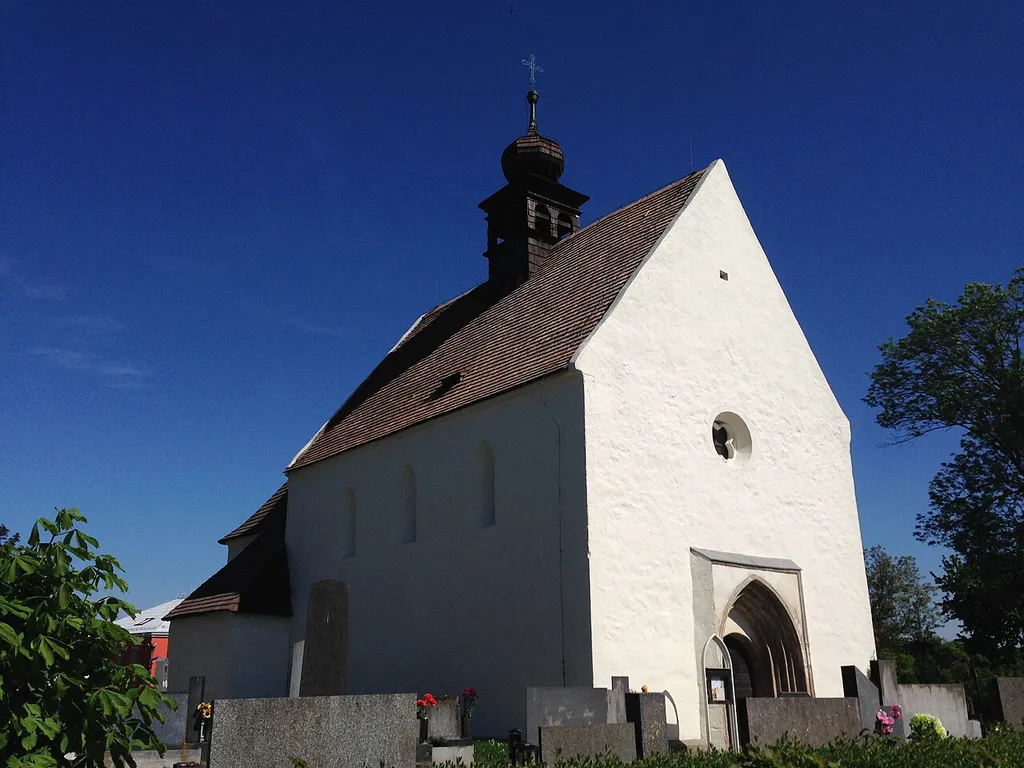 Tečovice, Zlín District, Czechia. Church of Saint James the Greater.