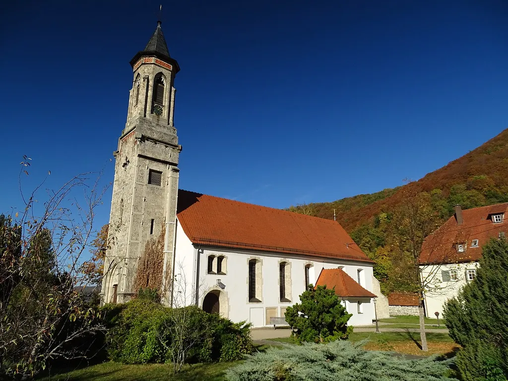 Evangelische Galluskirche in Honau, Gemeinde Lichtenstein.