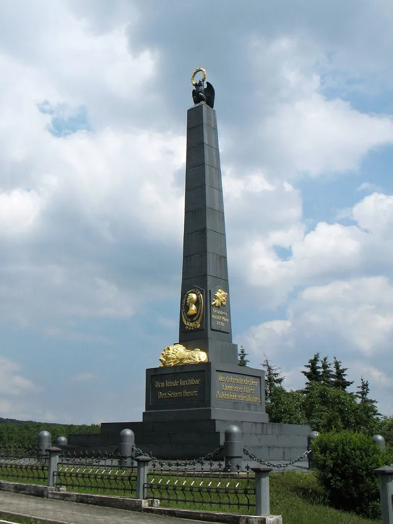 Austrian monument (to the Battle of Kulm) in Varvažov, Ústí nad Labem District, Czech Republic