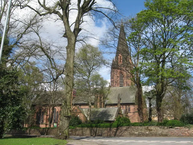 United Reformed Church at the junction of Seel Road and Victoria Road, Huyton, Merseyside. This is the fourth building to house this congregation. Built in 1890, it replaced the previous church in Hey Road which was built in the mid 1800s. Park Hall continued to be used as a day school until the early 1930s when the school moved to new premises in St John's Road.