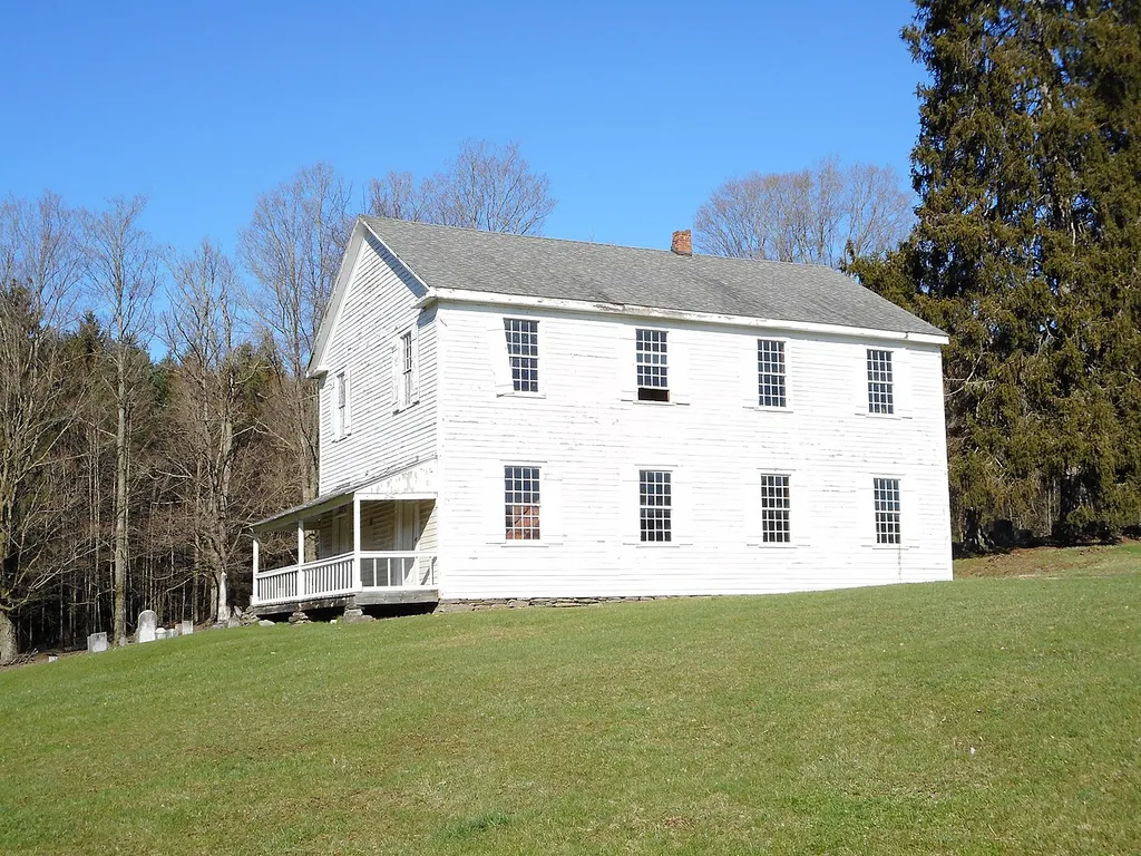 Methodist Episcopal Church of Burlington, listed on the NRHP on January 4, 1990 (#89002280). Located at U.S. Route 6 at Township 357, just in front of the trash dump (seriously) 41°46′24″N 76°37′53″W West Burlington Township, Bradford County, Pennsylvania