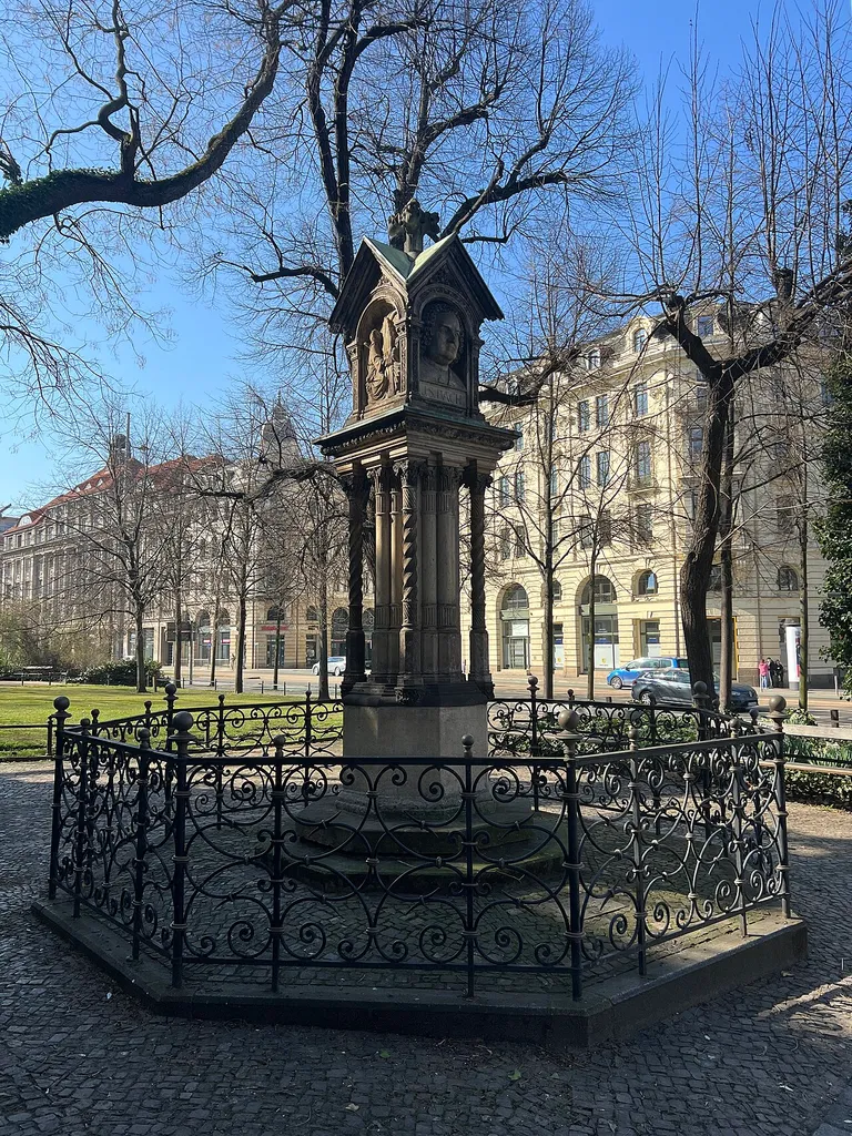 Old Bach-monument Leipzig
