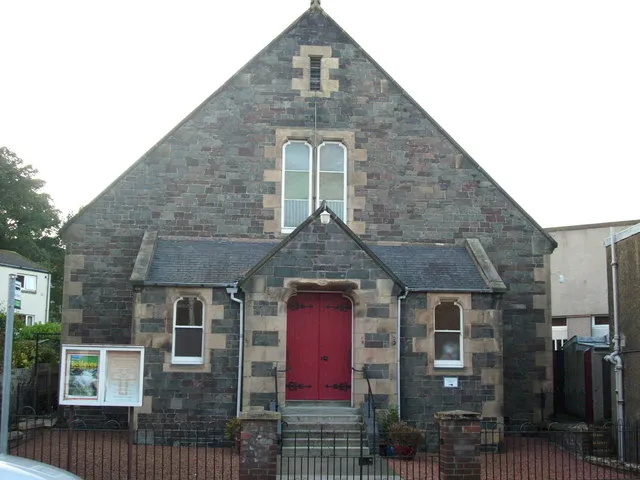 The Baptist Church in Galashiels. In Victoria Street.