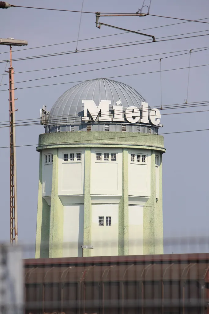 Wasserturm an der Carl-Miele-Straße in Gütersloh
