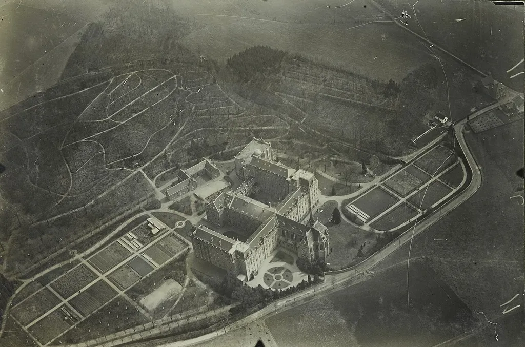 Aerial photograph of Valkenburg, The Netherlands.