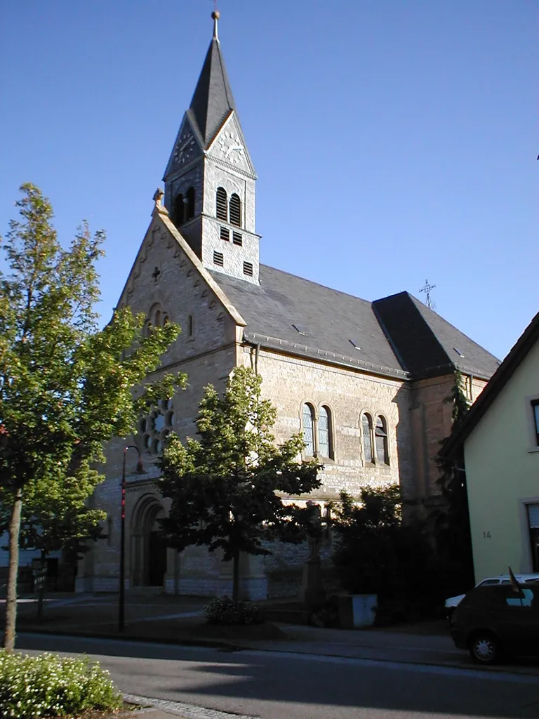 Neue Kirche von 1904 in Obergimpern (Bad Rappenau).