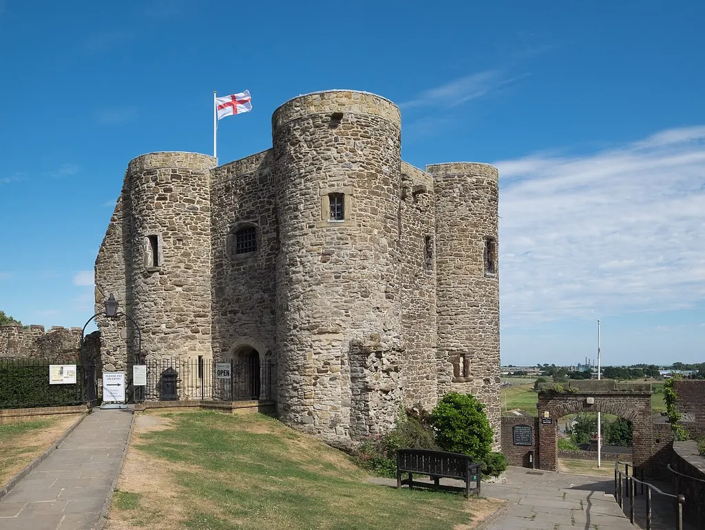 The Ypres Tower, Rye Castle. This 14th century defensive tower is a grade I listed building in England.