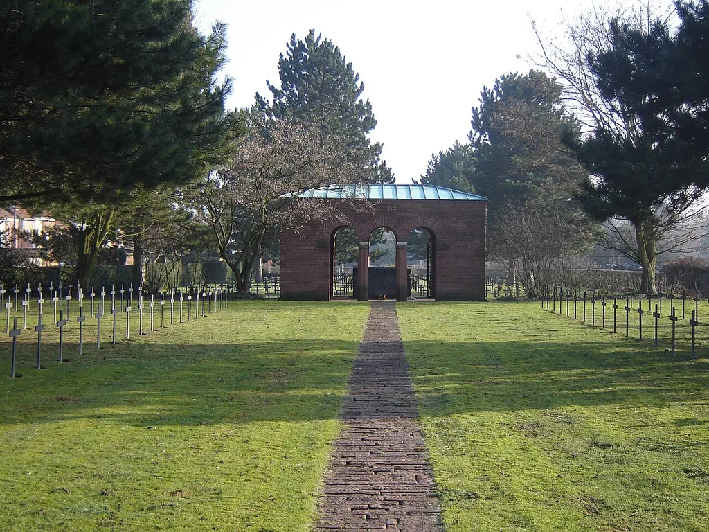 Deutscher Soldatenfriedhof Halluin in Halluin. Halluin, Nord, Nord-Pas-de-Calais, France