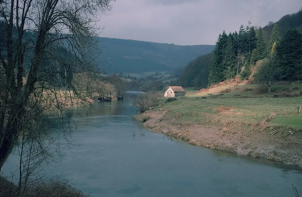 Wye Valley near Tintern Abbey, south Wales