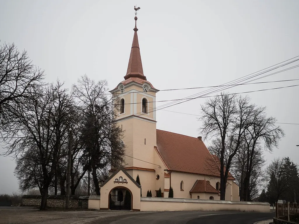 Reformed Church in Tornaľa, Slovakia. Late Gothic building from the 15th century.