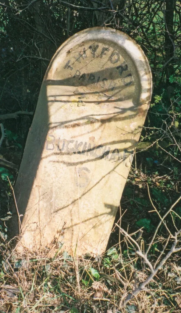 Old Milepost north of Grebe Lake