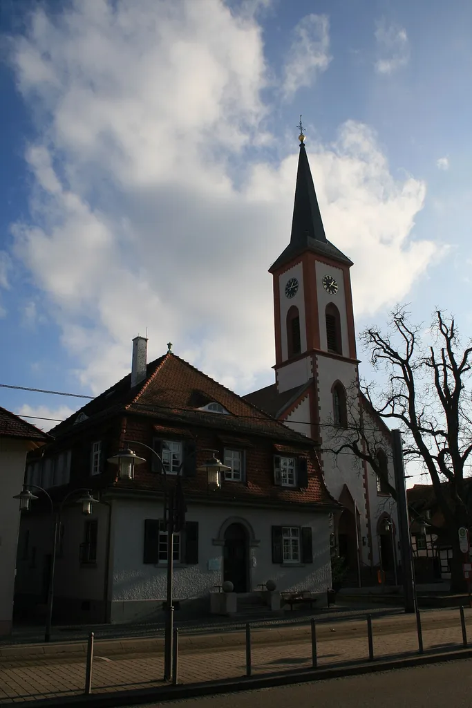 new renovated prot. Church in Stutensee-Blankenloch, Germany
