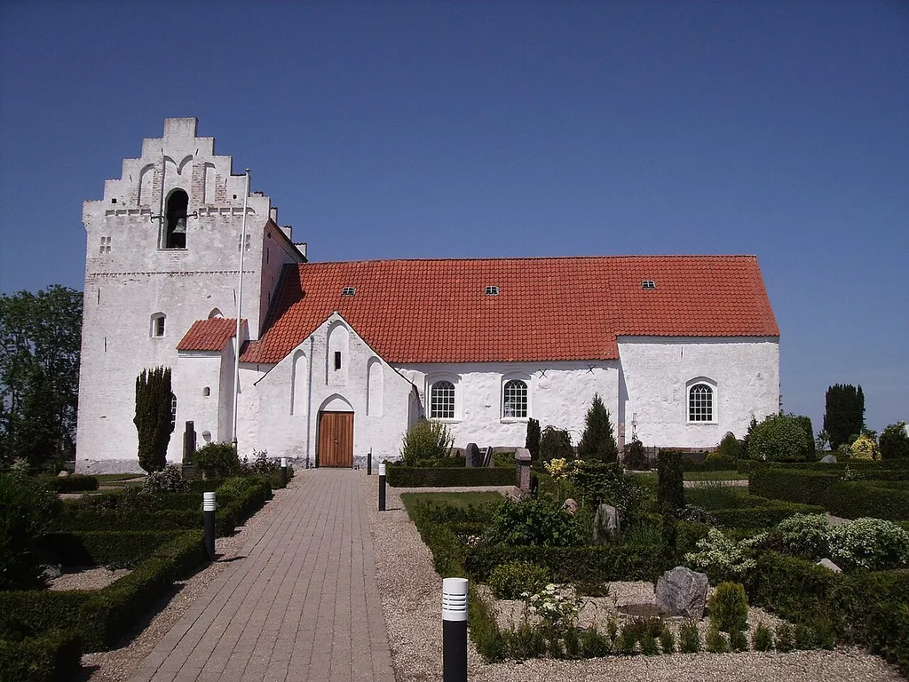 Drigstrup Kirke, Drigstrup Sogn, Bjerge Herred, Odense Amt, Denmark (Danish Church) - Drigstrup Kirke fra syd