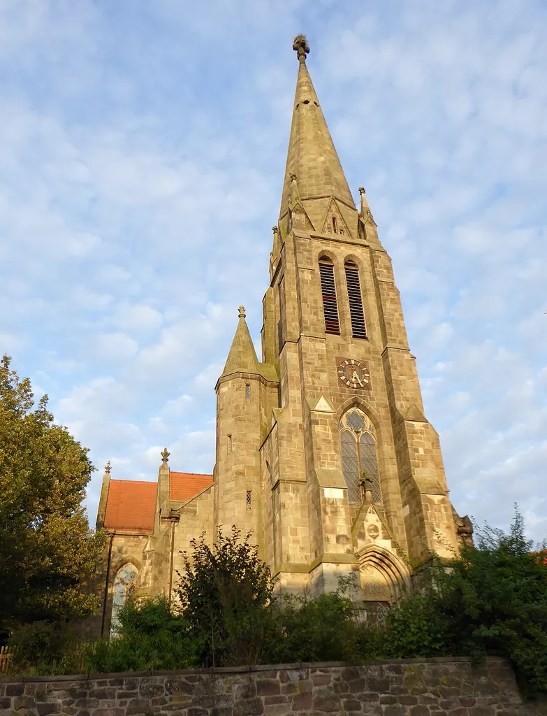 Ev.-luth. Kirche St. Martin in Markoldendorf, Stadt Dassel, Südniedersachsen. Erbaut 1869 nach Plänen von Conrad Wilhelm Hase