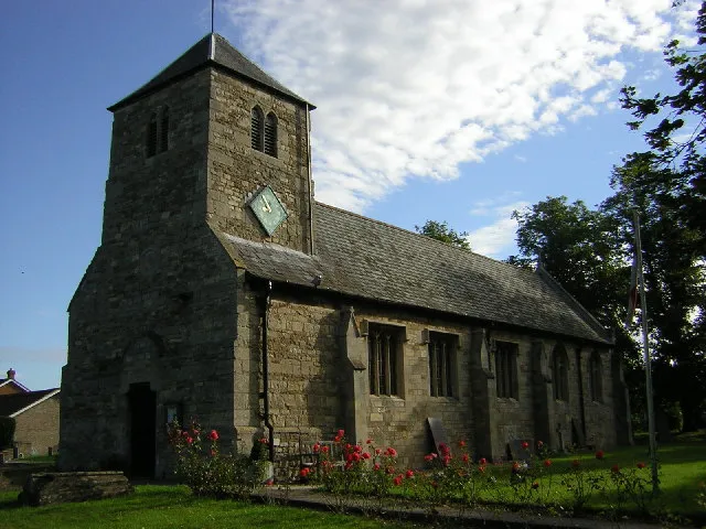 St.Michael's church, Thorpe-on-the-Hill, Lincs. The tower was rebuilt in 1722 but incorporates Norman and Early English masonry, the rest is 1912.