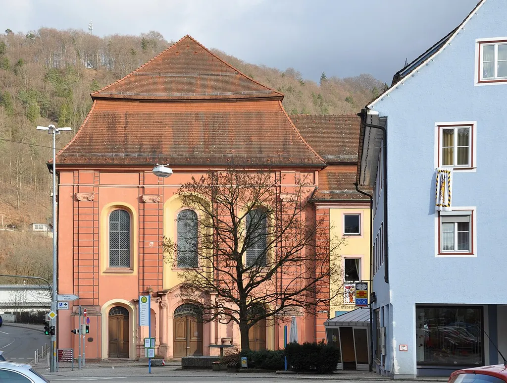 Oberndorf am Neckar, ehemalige Klosterkirche des Augustinerklosters (jetzt Konzertsaal), Außenansicht